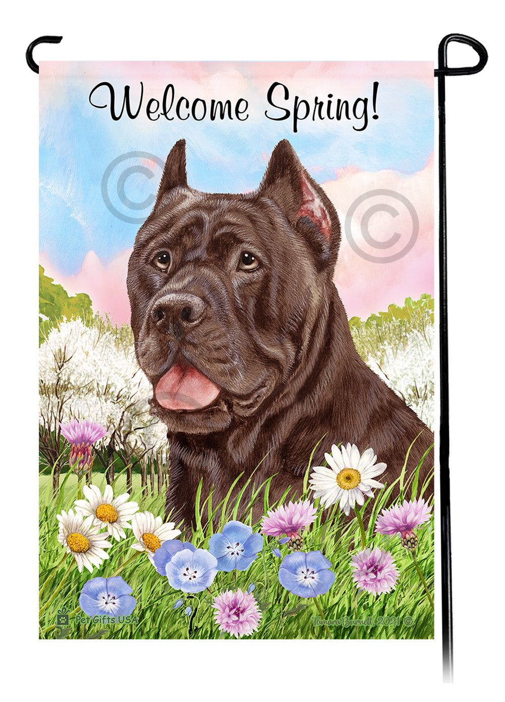Cane Corso Welcome Spring - Garden Flag