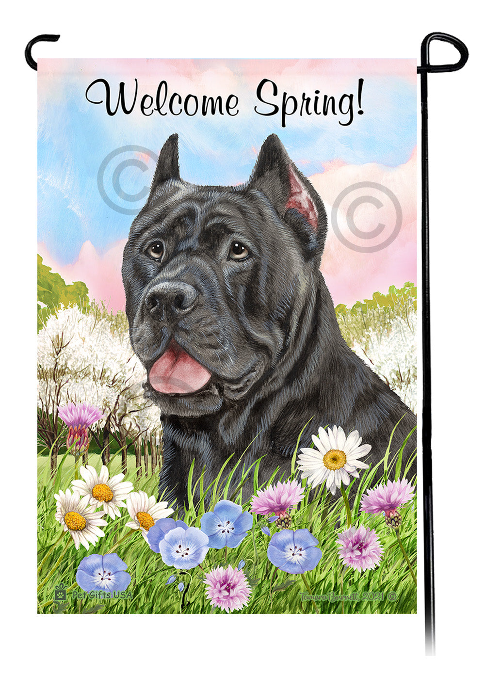 Cane Corso Welcome Spring - Garden Flag