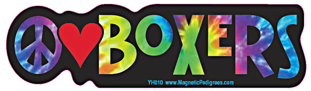 Peace Love Boxers - Yippie Hippie Bumper Sticker