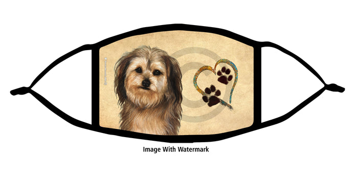 Yorkipoo (Fawn) Face Mask