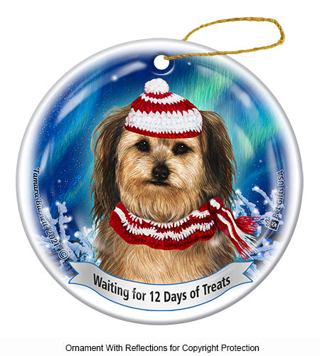 Yorkipoo Fawn 12 Days of Treats Ornament