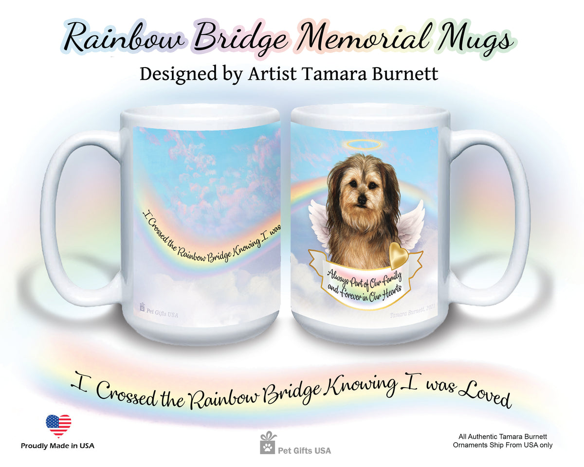 Tibetan Spaniel Fawn Sable Memorial Mug 15 oz