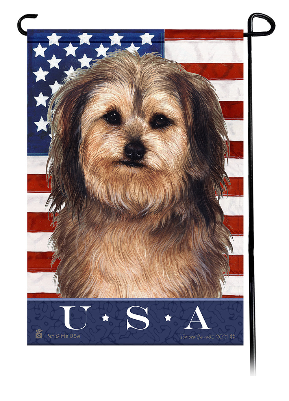 Yorkipoo True Blue Garden Flags